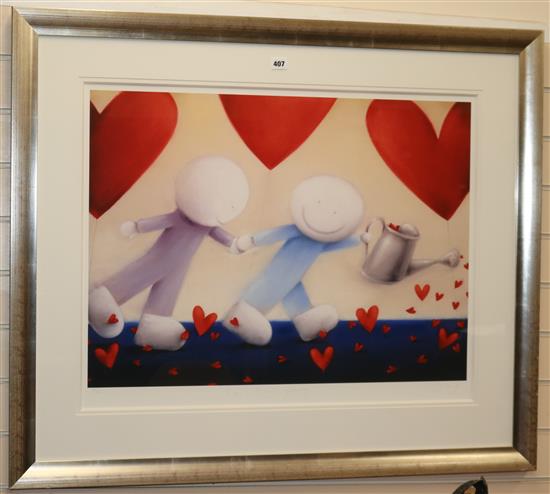 Doug Hyde (b. 1972), Love Keeps Growing, limited edition giclee print No. 439/495
